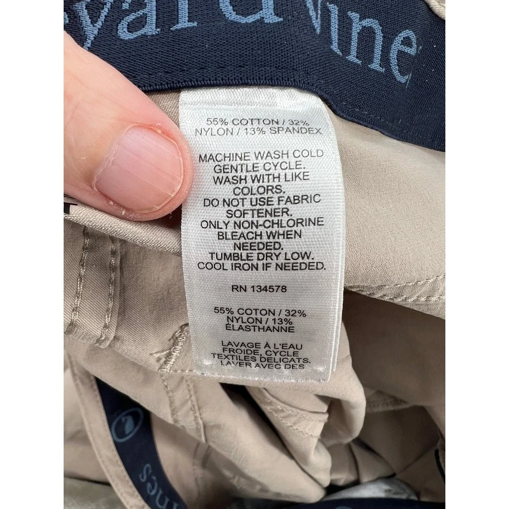 Vineyard Vines Mens On The Go Pants Mens 38x30 Khaki Tan Performance Chino